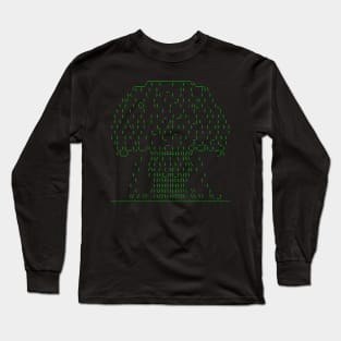 ASCII Nuke (Green Text) Long Sleeve T-Shirt